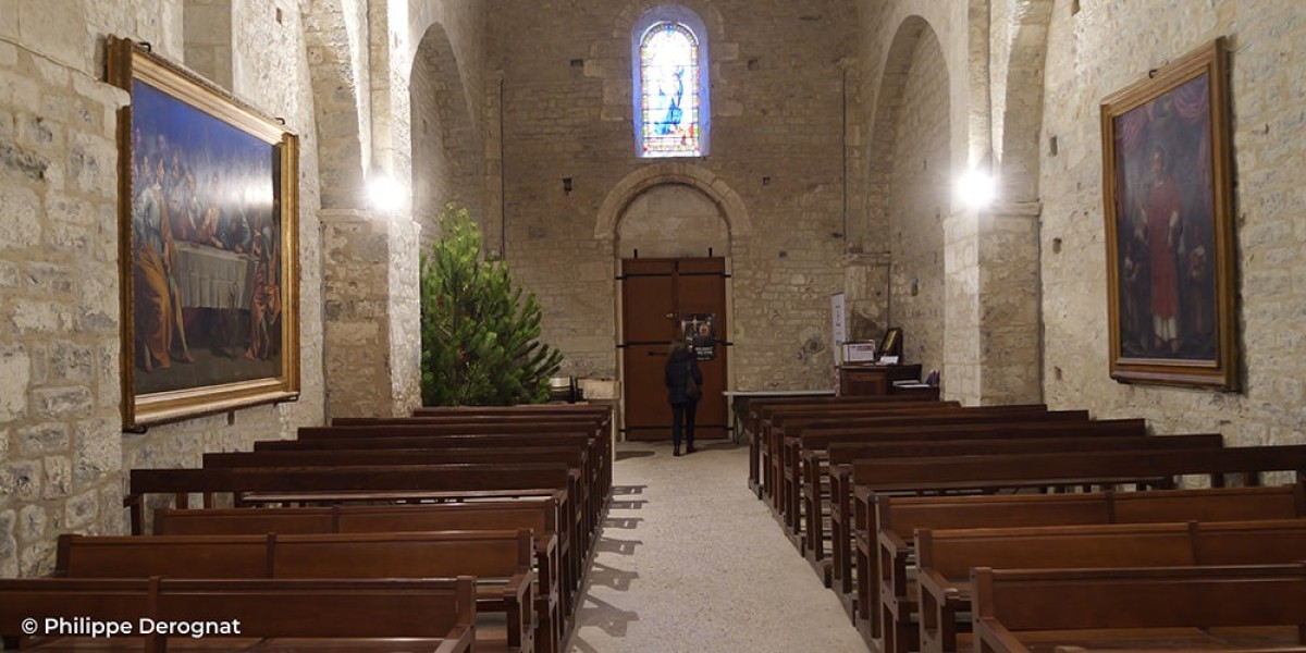 Intérieur de l'église Notre-Dame de Beauvert - Sainte-Jalle